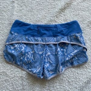 Size 4 Lululemon Blue Athletic Shorts